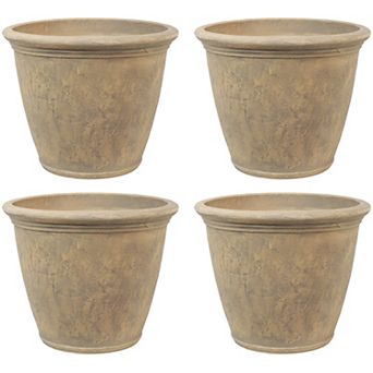 Sunnydaze 24 in Anjelica Polyresin Planter with UV-Resistance
