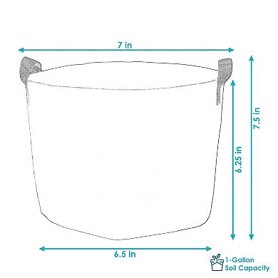 Sunnydaze Nonwoven Polypropylene Fabric Grow Bag with Handles