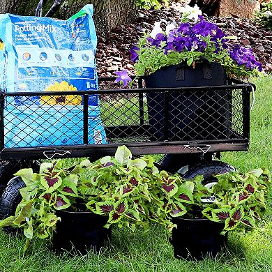 Sunnydaze 10-Pack Garden Grow Bags with Handles - Non-Woven Fabric - 10-Gallon