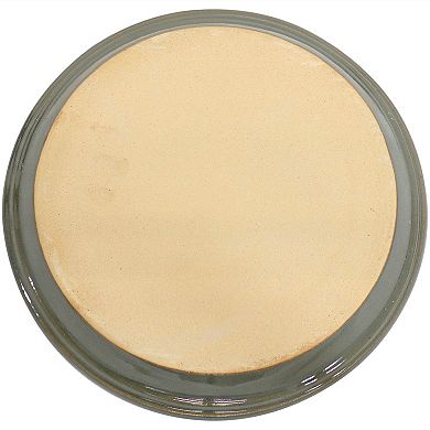 Sunnydaze 7 in Glazed Ceramic Flower Pot/Plant Saucers - Set of 2