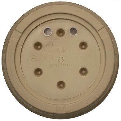 Sunnydaze 24 in Anjelica Polyresin Planter with UV-Resistance - Beige