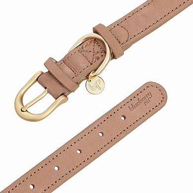 Blueberry Pet Genuine Leather Dog Collar