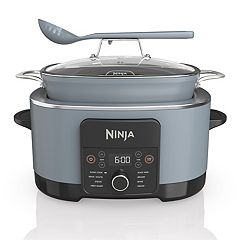 Ninja Foodi 9-in-1 6.5QT Pressure Cooker and Air Fryer 4-Quart Black Oval Slow  Cooker in the Slow Cookers department at