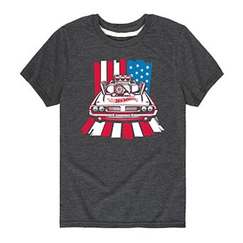 Boys 8-20 Hot Wheels Americana Flag Graphic Tee