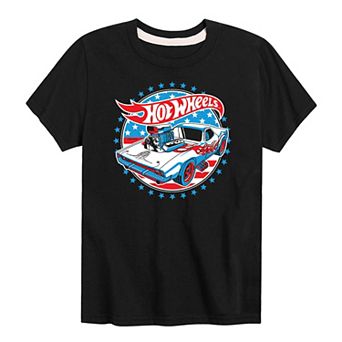 Boys 8-20 Hot Wheels Red White Blue Graphic Tee