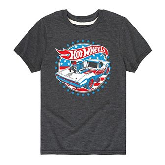 Boys 8-20 Hot Wheels Red White Blue Graphic Tee