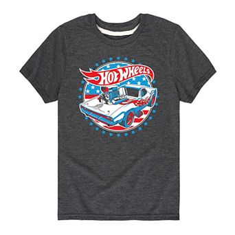 Boys 8-20 Hot Wheels Red White Blue Graphic Tee
