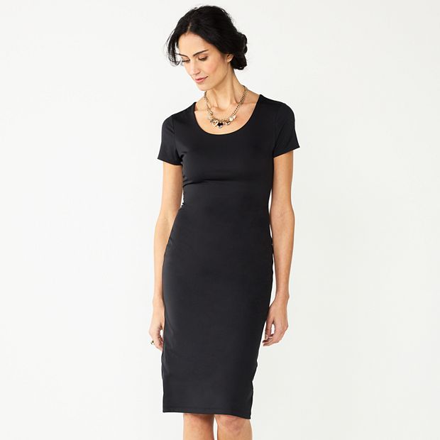 Women's Nine West Cap Sleeve Bodycon Midi Dress