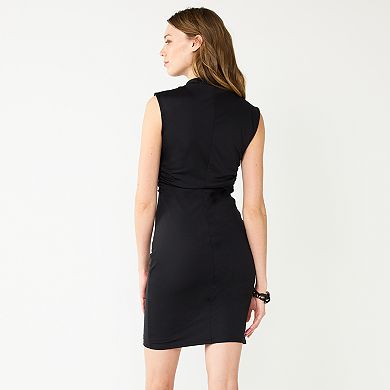 Women's Nine West Side Gathered Bodycon Dress