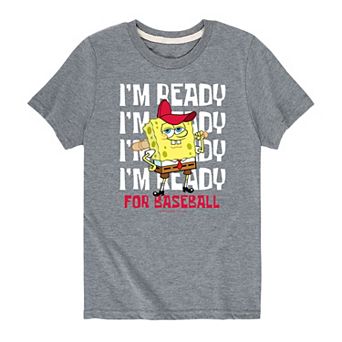 Boys 8-20 Spongebob Ready For Baseball Graphic Tee