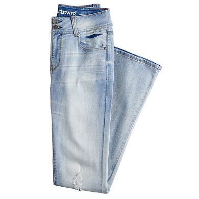 Juniors' WallFlower Insta Flex Flirty Curvy High Rise Flare Jeans