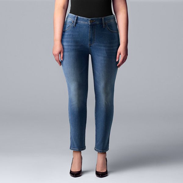 Plus Size Simply Vera Vera Wang Skinny Jeans