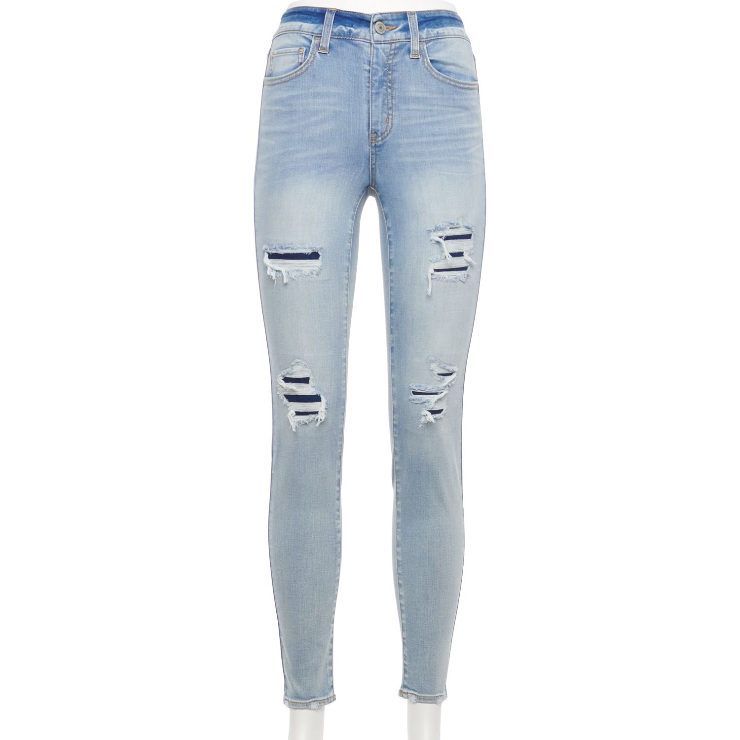 kohls black ripped jeans