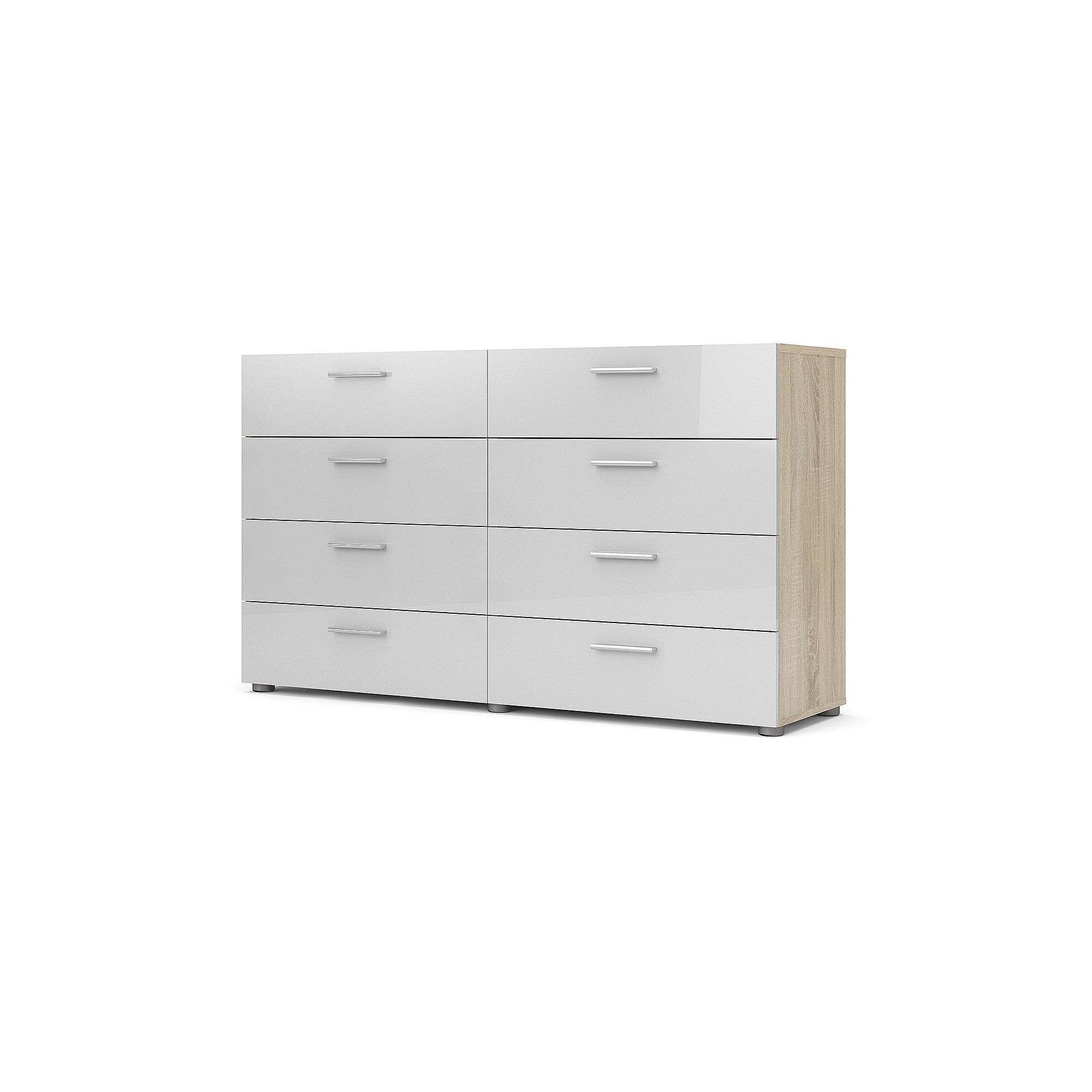 Tvilum Austin 8-Drawer Double Dresser, White
