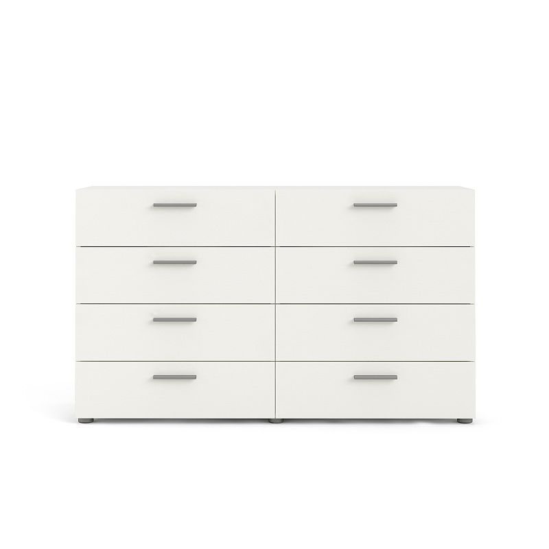 Tvilum Austin 8-Drawer Double Dresser, White