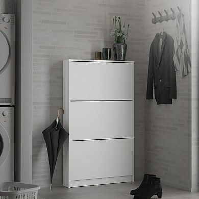 Tvilum Bright 3-Drawer Shoe Cabinet Floor Decor