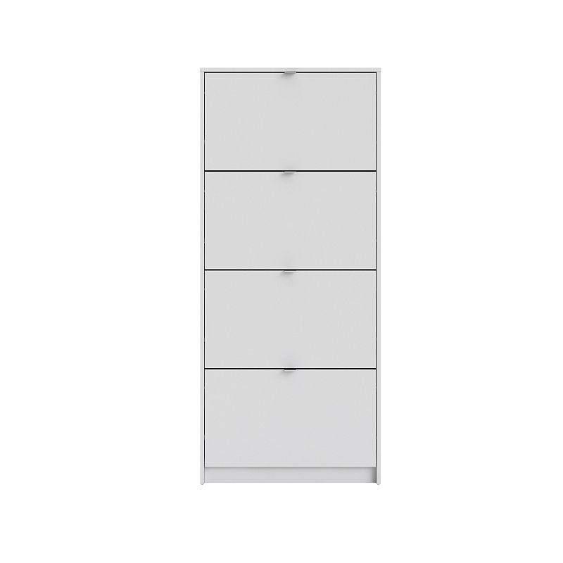 Tvilum Bright 4-Drawer Shoe Cabinet Floor Decor, White