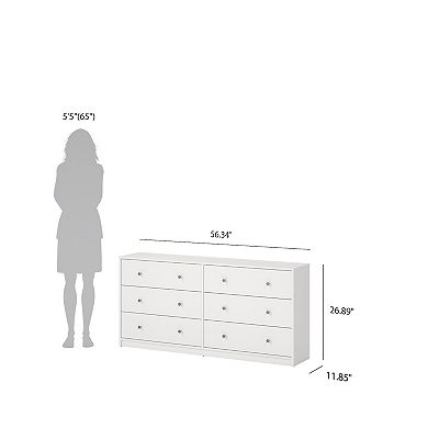 Tvilum Portland 6-Drawer Double Dresser