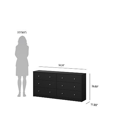Tvilum Portland 6-Drawer Double Dresser
