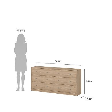 Tvilum Portland 6-Drawer Double Dresser