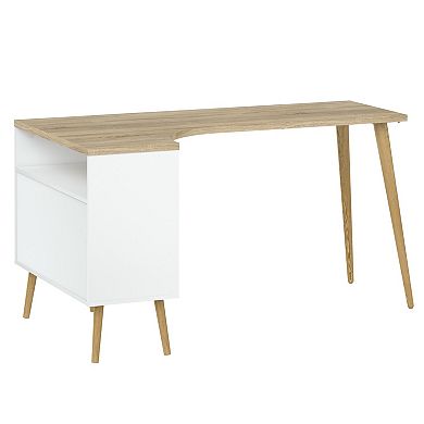 Tvilum Diana 2-Drawer & 3-Shelf Desk