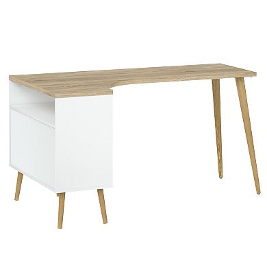 Tvilum Diana 2-Drawer & 3-Shelf Desk