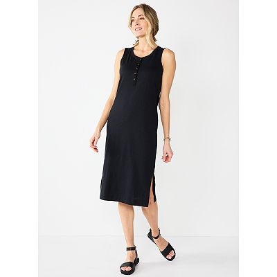 Women's Sonoma Goods For Life Henley Knit Midi Dress