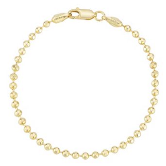 Sunkissed Sterling Ball Chain Anklet