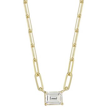 Sunkissed Sterling Cubic Zirconia Pendant Necklace