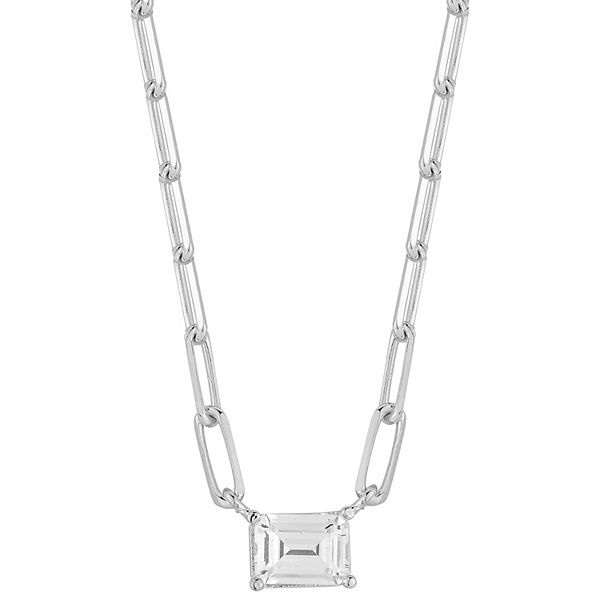Sunkissed Sterling Cubic Zirconia Pendant Necklace