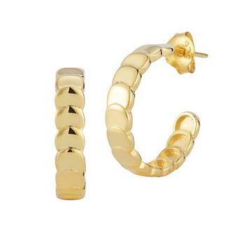 Sunkissed Sterling Huggie Hoop Earrings