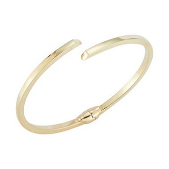 Sunkissed Sterling Hinge Bypass Bracelet