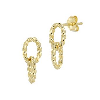 Sunkissed Sterling Dainty Link Drop Earrings