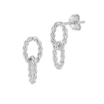 Sunkissed Sterling Dainty Link Drop Earrings