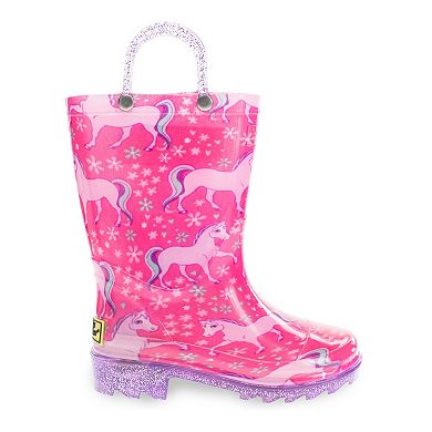 Western Chief Gallop Toddler Girls' Light-Up Rain Boots