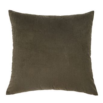 FRESHMINT Solid Ribbed Textured Throw Pillow