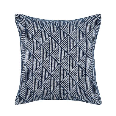 FRESHMINT Geometric Chenille Woven Jacquard Reversible Throw Pillow