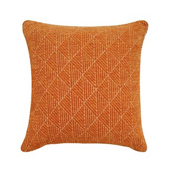 FRESHMINT Geometric Chenille Woven Jacquard Reversible Throw Pillow