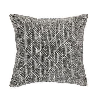 FRESHMINT Geometric Chenille Woven Jacquard Reversible Throw Pillow