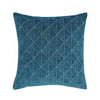 FRESHMINT Geometric Chenille Woven Jacquard Reversible Throw Pillow