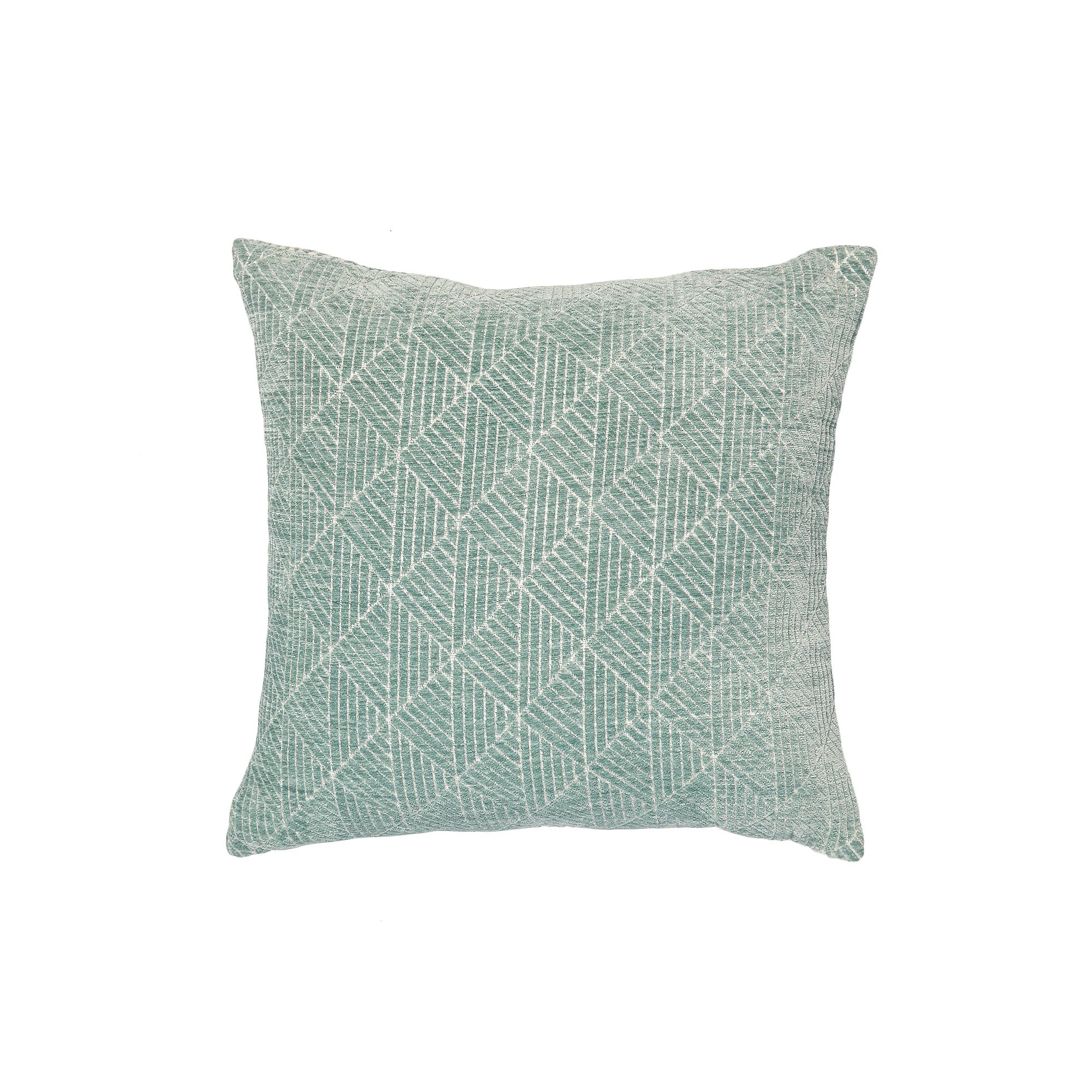 FRESHMINT Geometric Chenille Woven Jacquard Reversible Throw Pillow, Light 