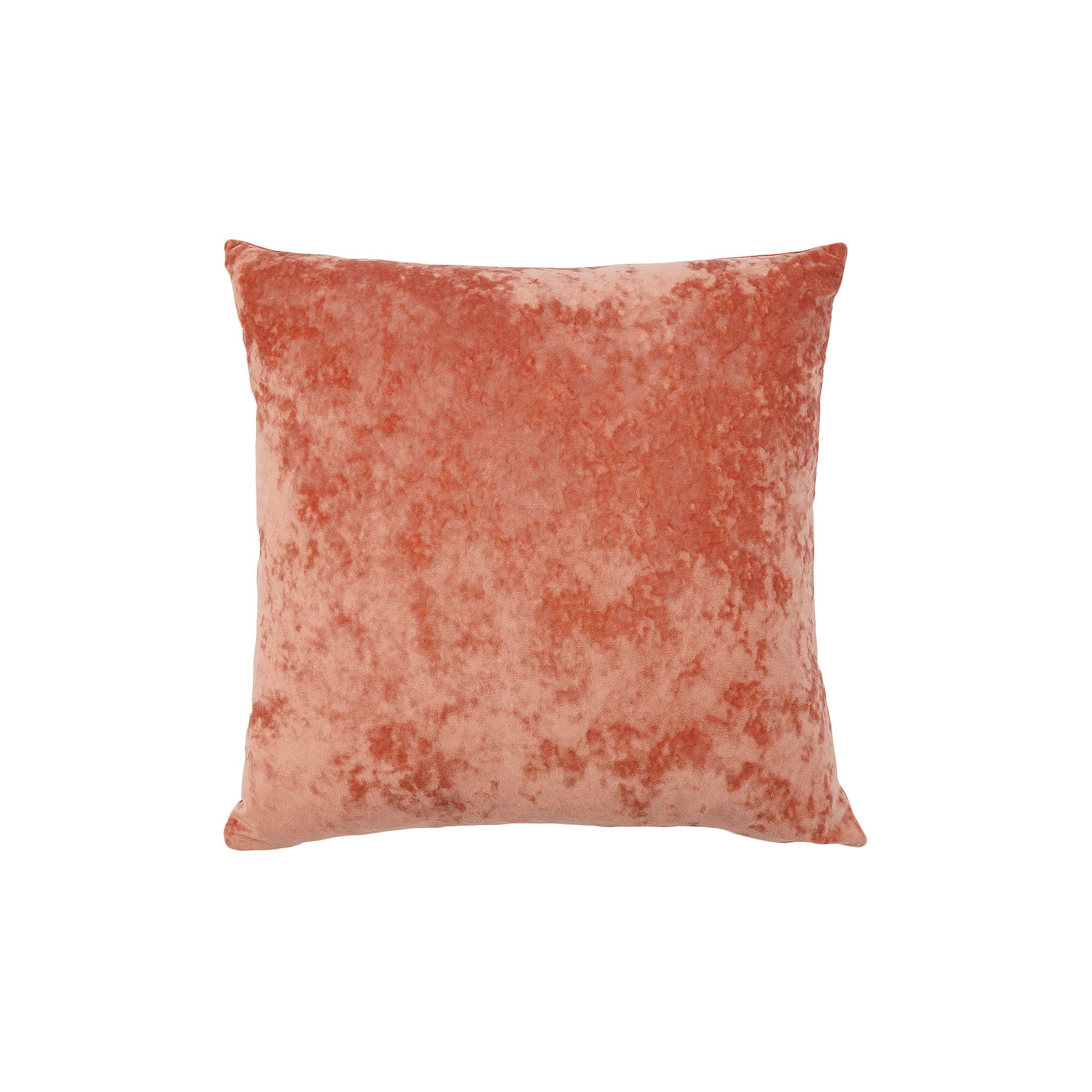 FRESHMINT Soft Crushed Velvet Throw Pillow, Pink Orange