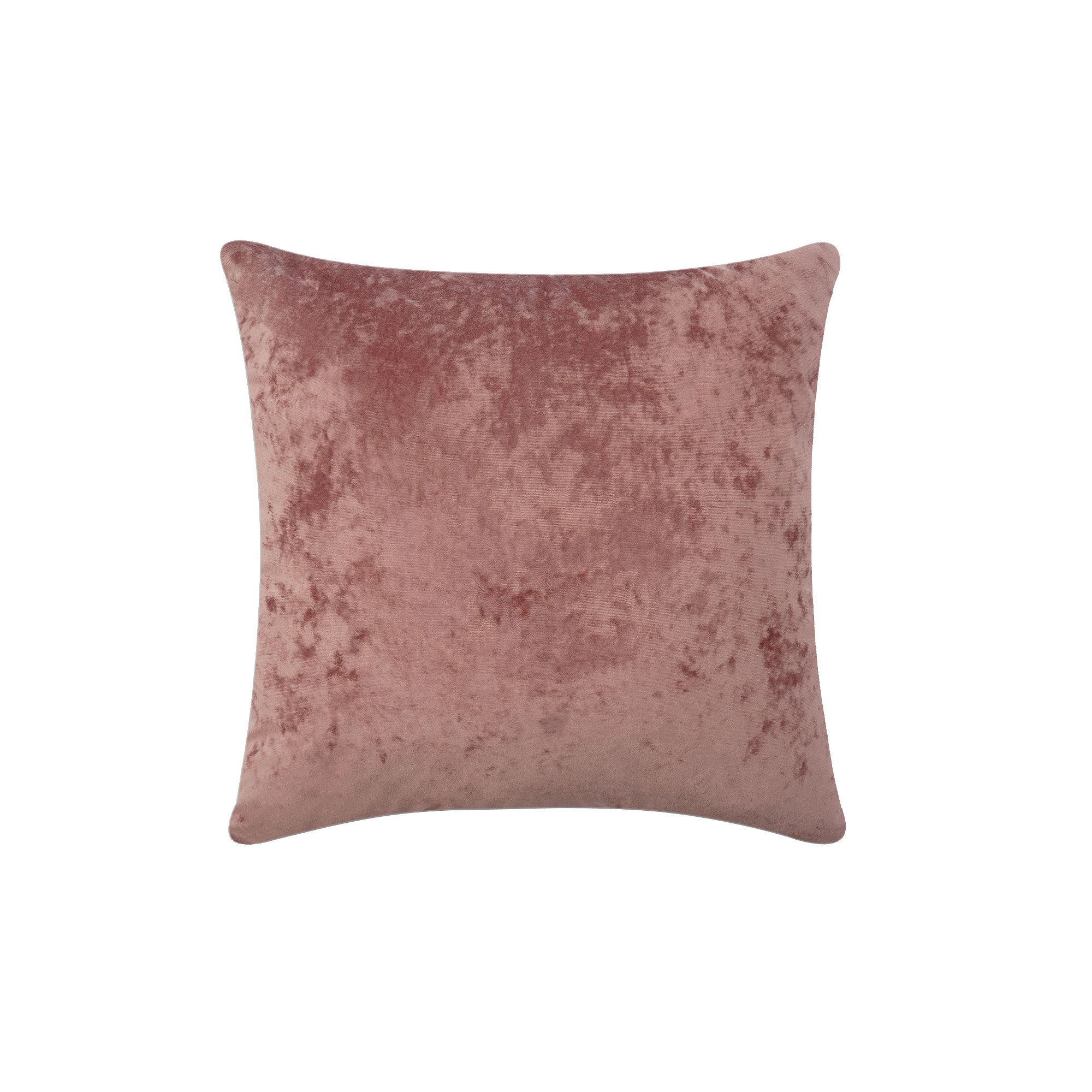 FRESHMINT Soft Crushed Velvet Throw Pillow, Dusty Pink