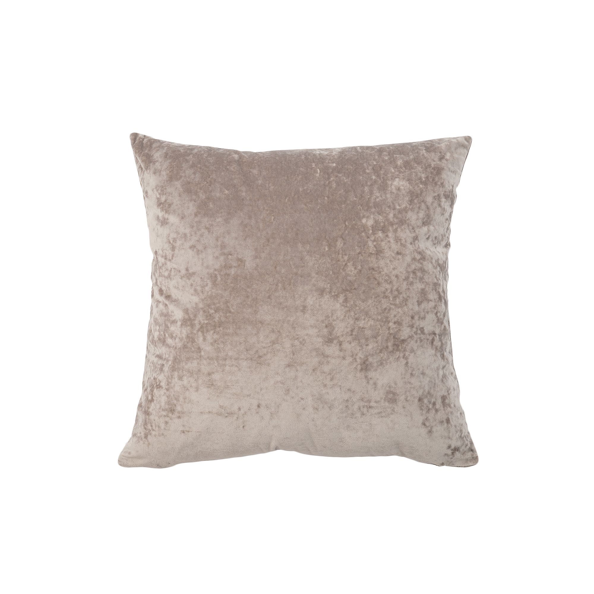 FRESHMINT Soft Crushed Velvet Throw Pillow, Brown