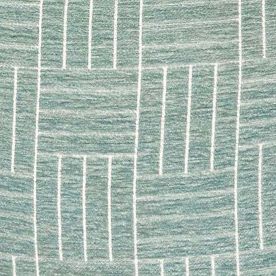 FRESHMINT Staggered Stripe Chenille Woven Jacquard Throw Pillow