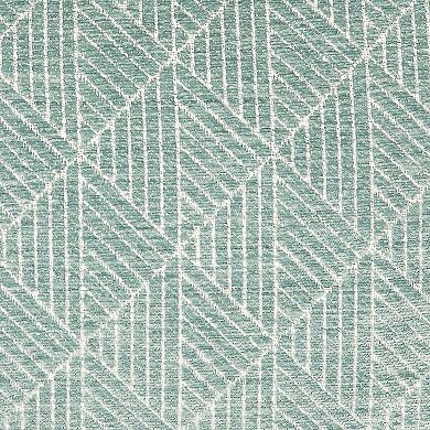 FRESHMINT Geometric Chenille Woven Jacquard Reversible Lumbar Throw Pillow