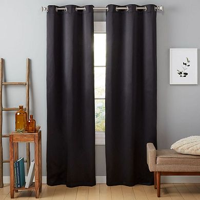 Estate View™ Set of 2 Seville Solid Room Darkening Window Curtain Panels