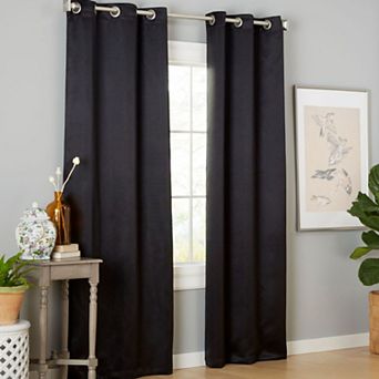 Estate View™ Set of 2 Seville Solid Room Darkening Window Curtain Panels