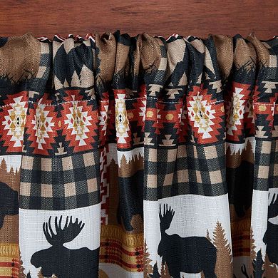Estate View™ Set of 2 Moose Lodge Light Filtering Window Curtain Panels
