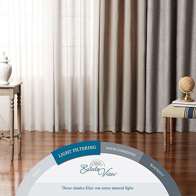Estate View™ Printemps Light Filtering Rod Pocket Tie Up Shade